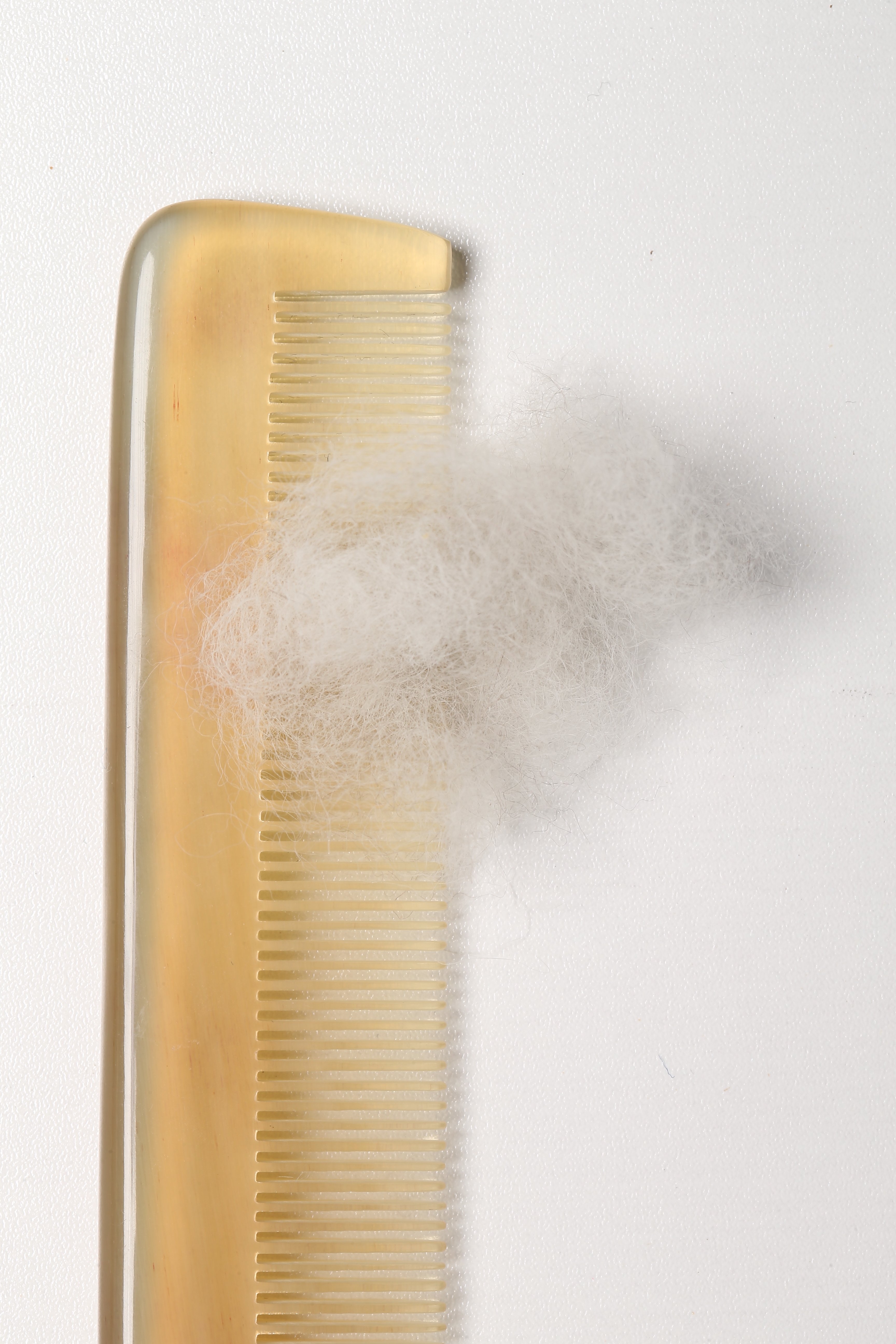 Yak wool being combed